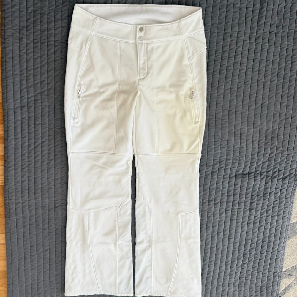 Athleta Soft-Shell Ski/Snow Pants in white – size 14